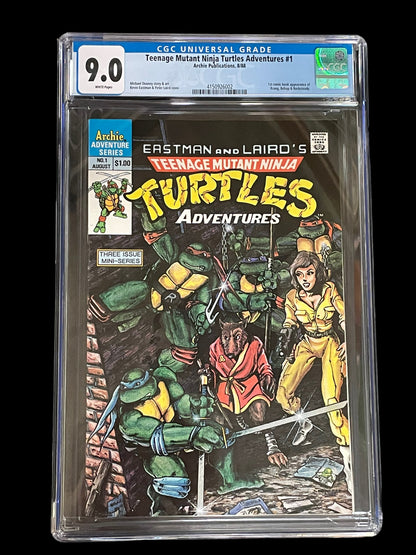 Teenage Mutant Ninja Turtles Adventures #1 Archie Comics CGC Graded 9