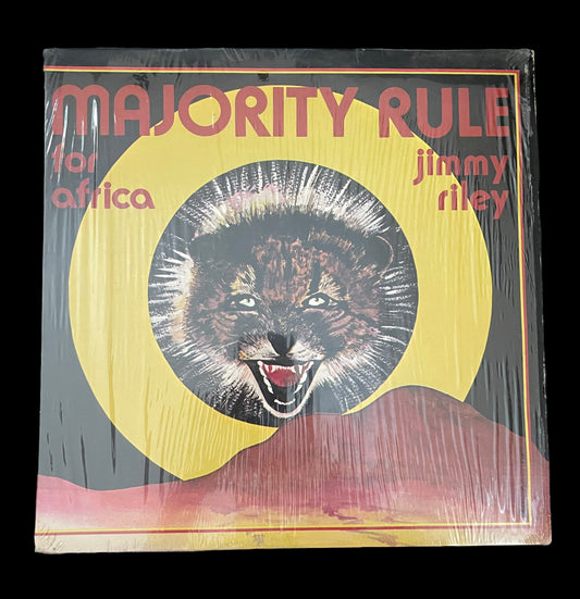 1978 Majority Rule for Africa Vinyl Record by Jimmy Riley