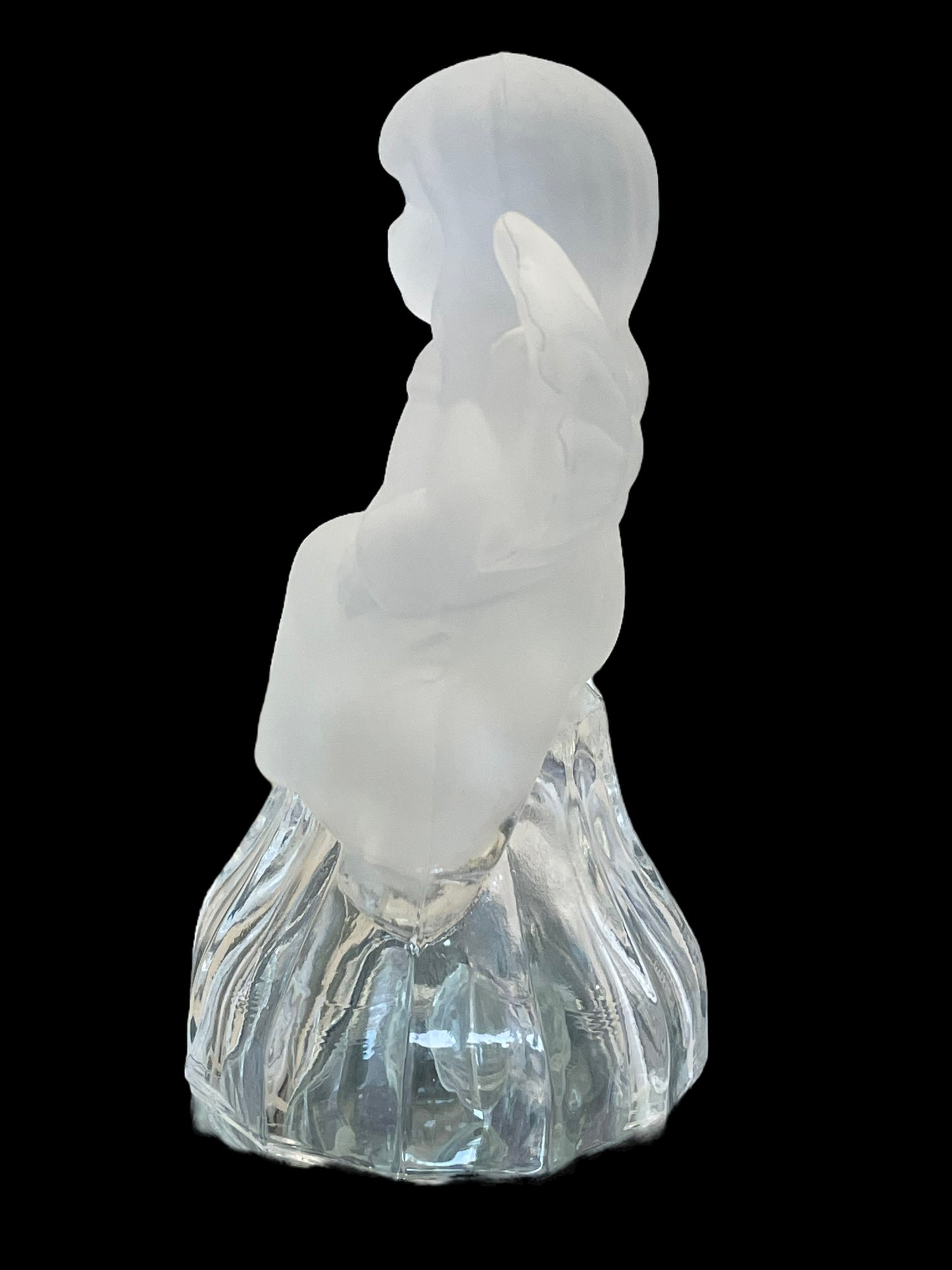 Vintage Lead Crystal Angel Bell