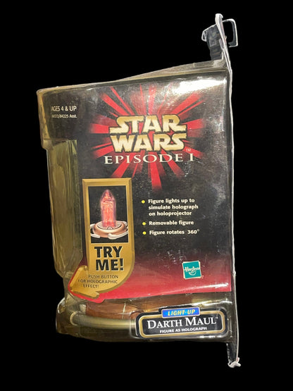 1999 Star Wars Episode I Darth Maul Light-Up Hologram Action Figure