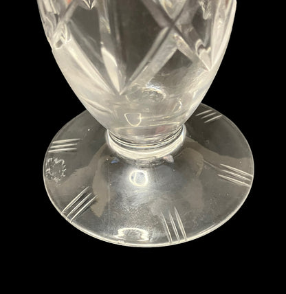 Vintage Crystal Glass Bud Vase