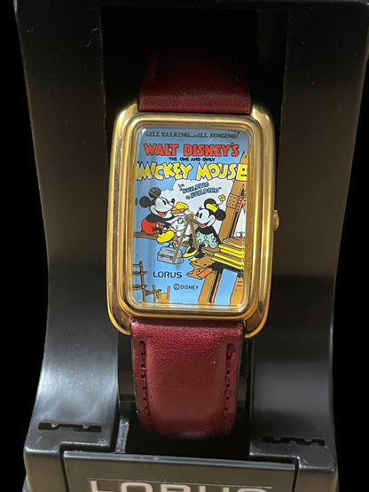 Walt Disney Mickey & Minnie Mouse Building A Building Movie Series Lorus Watch