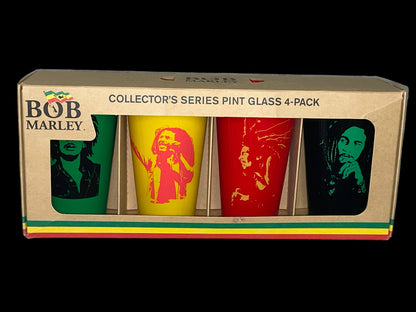 2009 Bob Marley Collector's Series Pint Glass 4-Pack