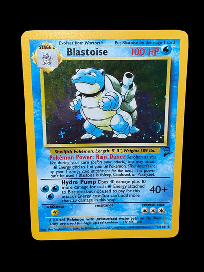 Blastoise #2 2000 Pokemon Base Set 2 Graded NEAR MINT+ 7.5