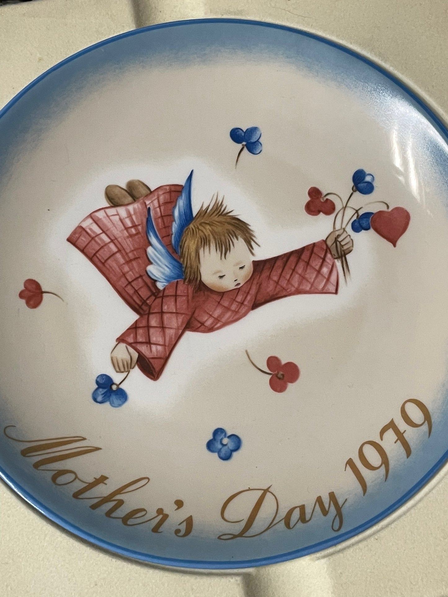 Schmid Mothers Day 1979 Cherubs Gift Plate