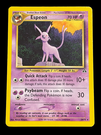 Espeon #20 Pokemon Neo Discovery - Rare