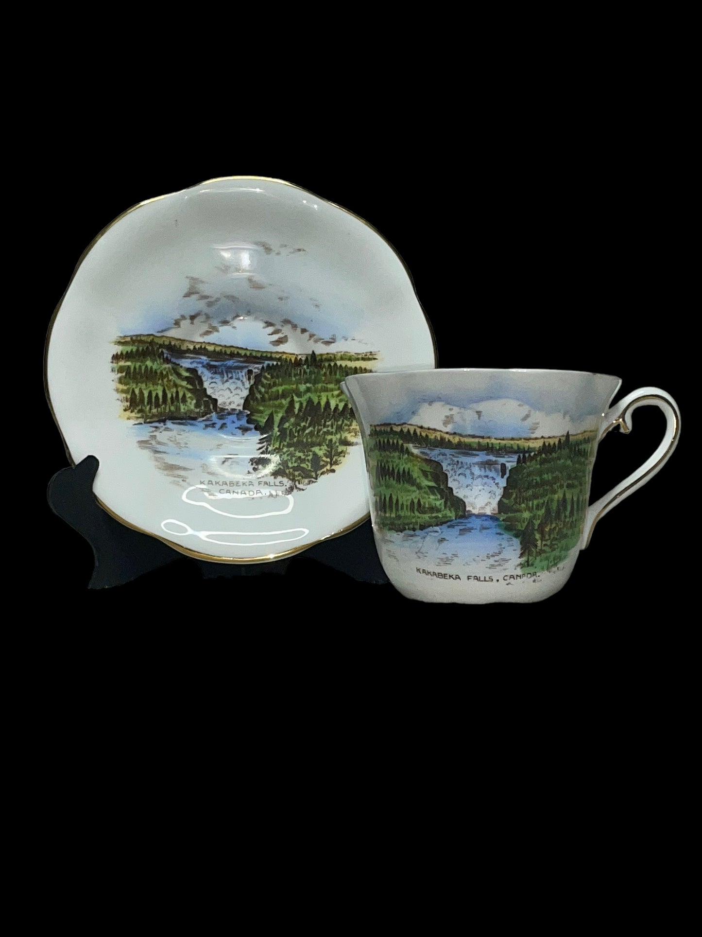 Taylor & Kent Bone China Kakabeka Falls, Canada Teacup & Saucer