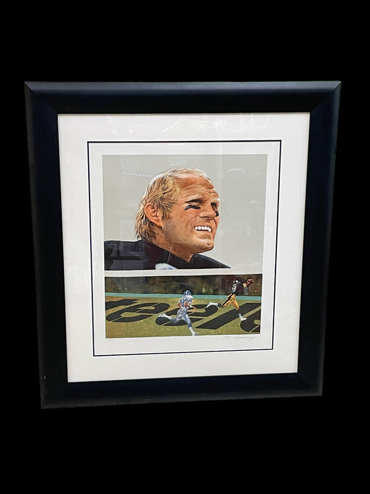 Signed Merv Corning Lithograph: Super Bowl XIII