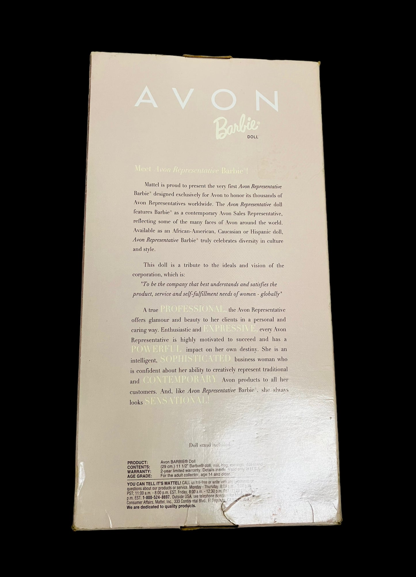 1998 Special Edition Avon Barbie Representative