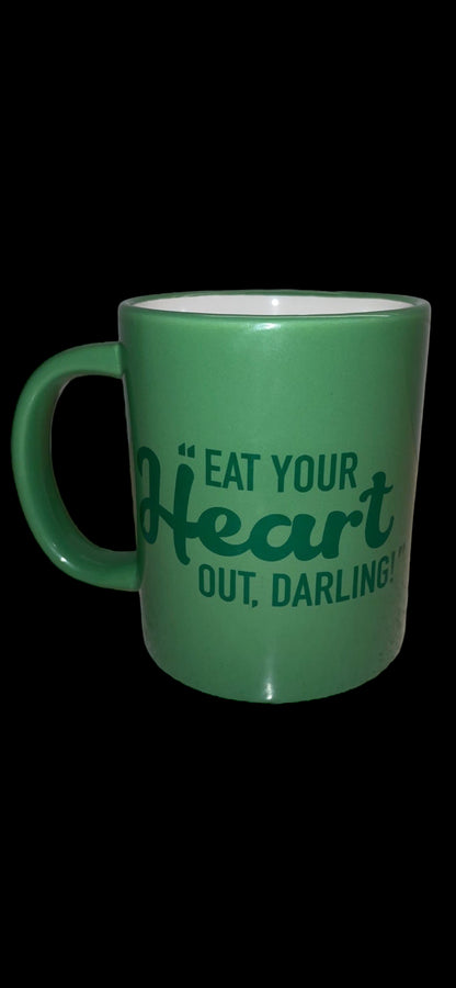 2020 Green M&M “Eat Your Heart Out, Darling!” Mug