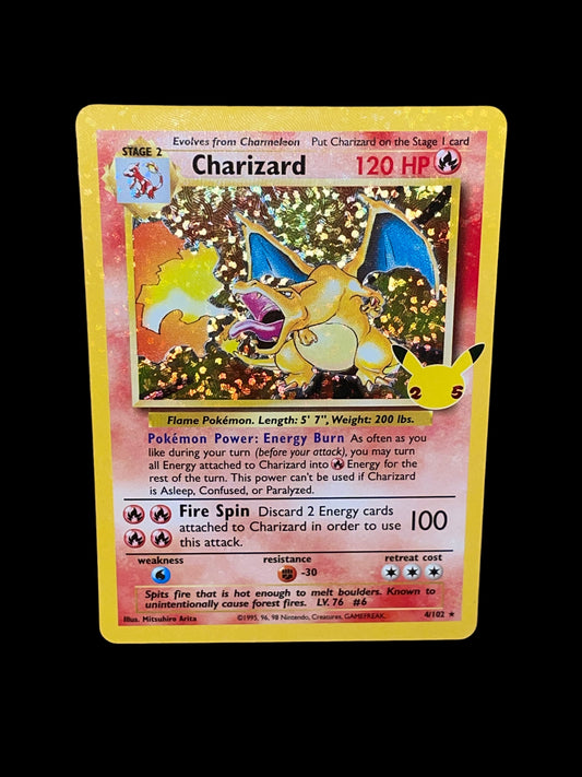 Charizard 4/102 - Celebration Set - Reverse Holo Rare