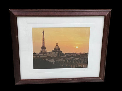 Eiffel Tower Paris, France Limited Edition Framed Print Numbered and Signed By Lewis