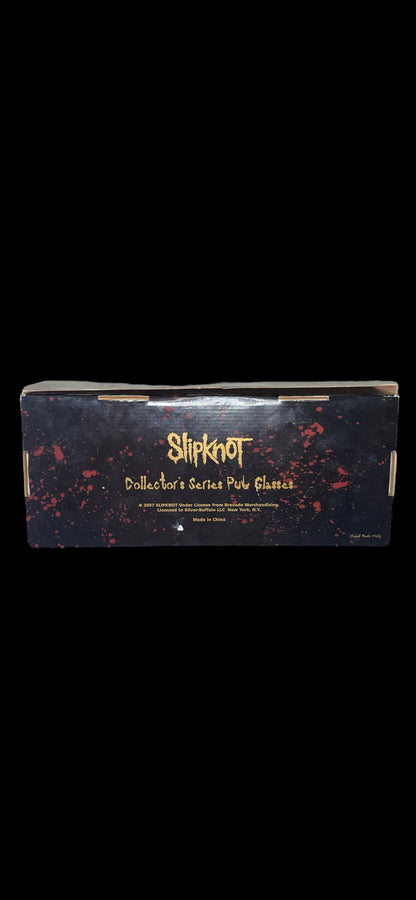 Rare In Box Vintage 2007 Slipknot Collector’s Series Pub Glasses