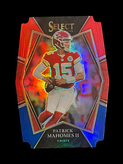 *TRADED* Patrick Mahomes II Red Blue Die Cut #102 2021 Panini Select Graded GEM MINT 10