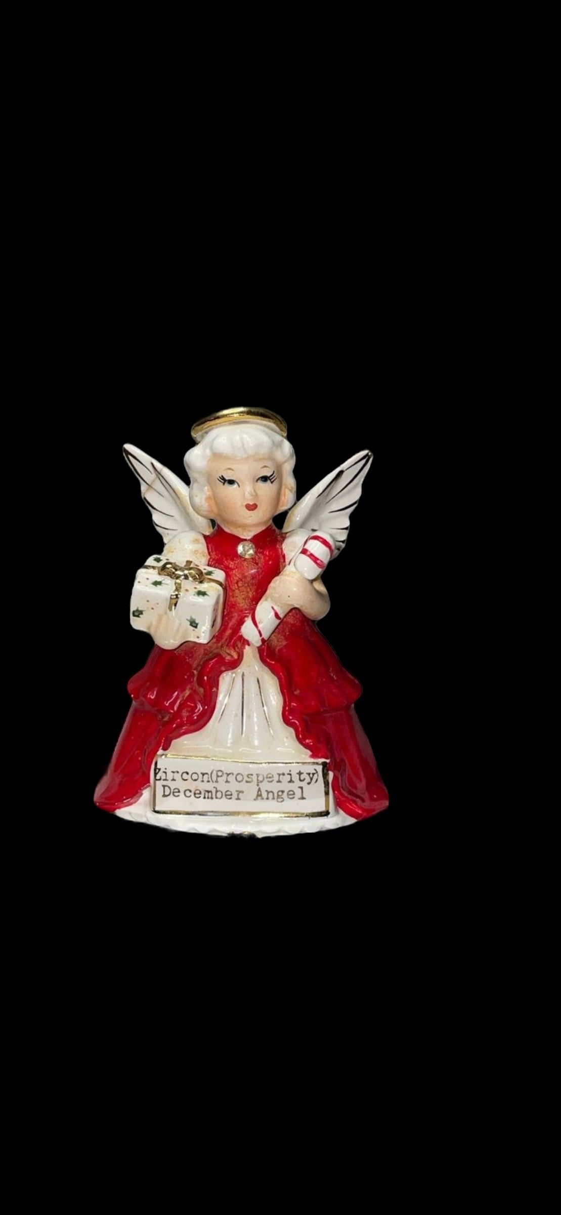 1950s S R Japan Ceramic December Angel “Cold Painted”