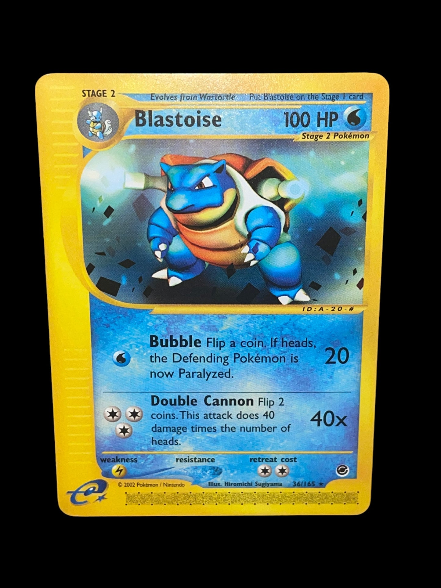 Blastoise 36/165 - Expedition Base Set (2002) - Rare