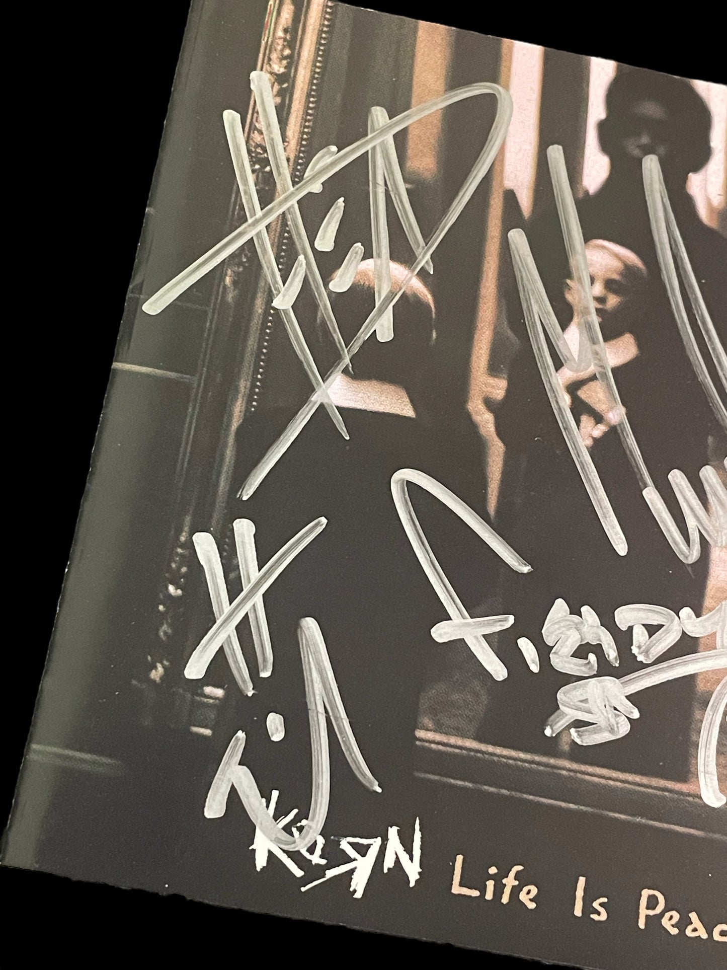 Autographed Korn "Life is Peachy" Album Booklet and CD