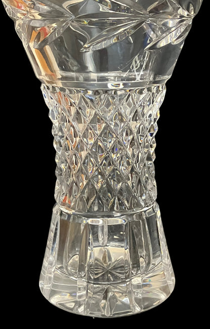 Galway Irish Crystal Leah Flared Hourglass Flower Vase