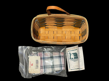 1995 Short Longaberger Wall Mount Basket (New)