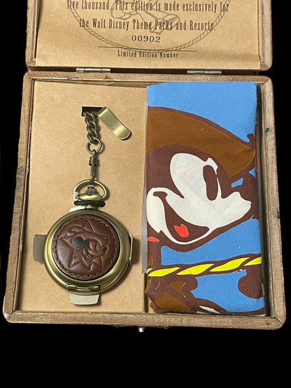 Vintage Rodeo Mickey Pocket Watch Limited Edition ♯00902 (New)