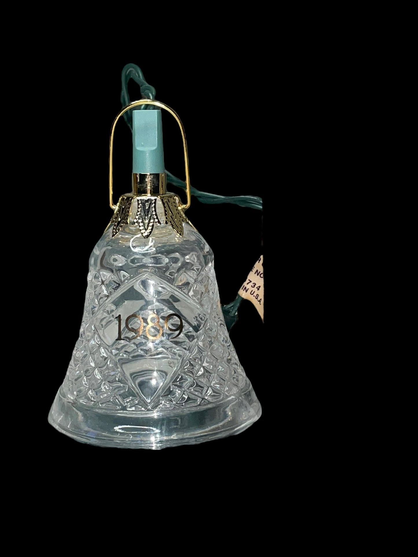 1989 Hallmark Crystal Bell Ornament