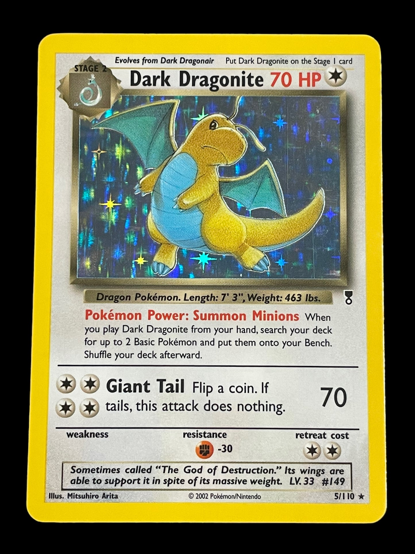 Dark Dragonite #5 Pokemon Legendary Collection - Holo Rare