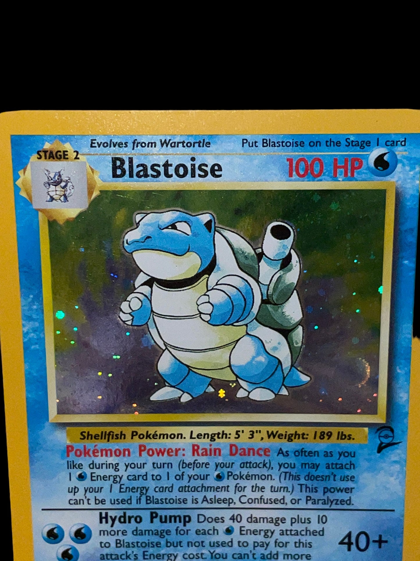 Blastoise #2 2000 Pokemon Base Set 2 Graded NEAR MINT+ 7.5