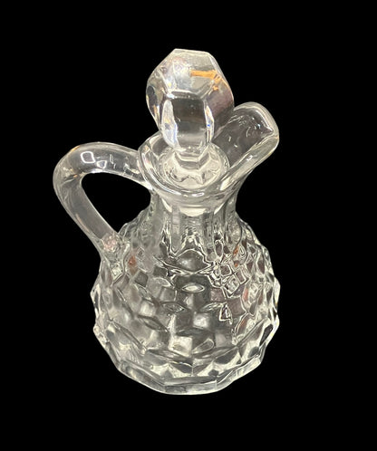 Crystal Oil or Vinegar Cruet