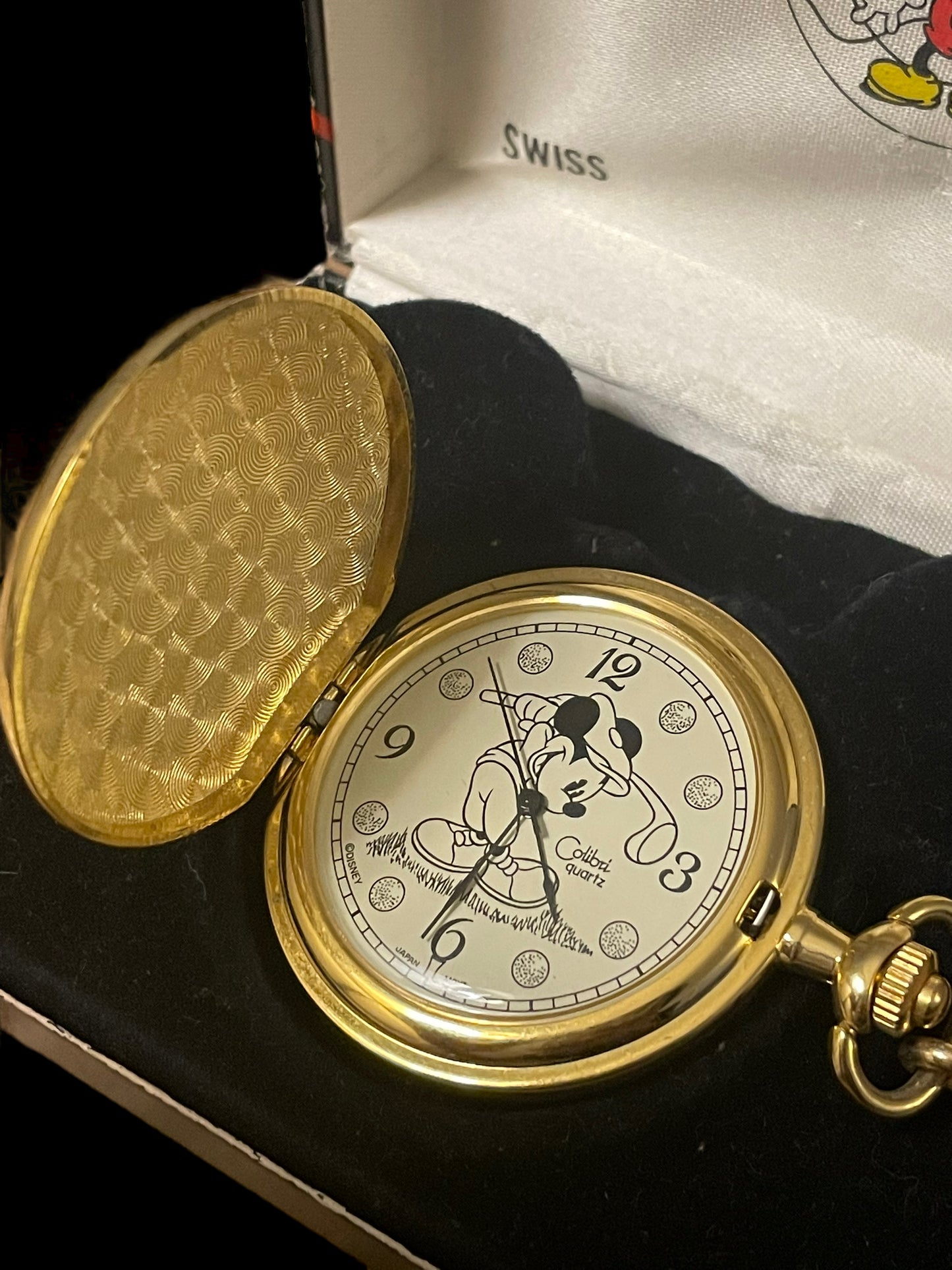 Colibri Quartz Disney Mickey Golf Pocket Watch