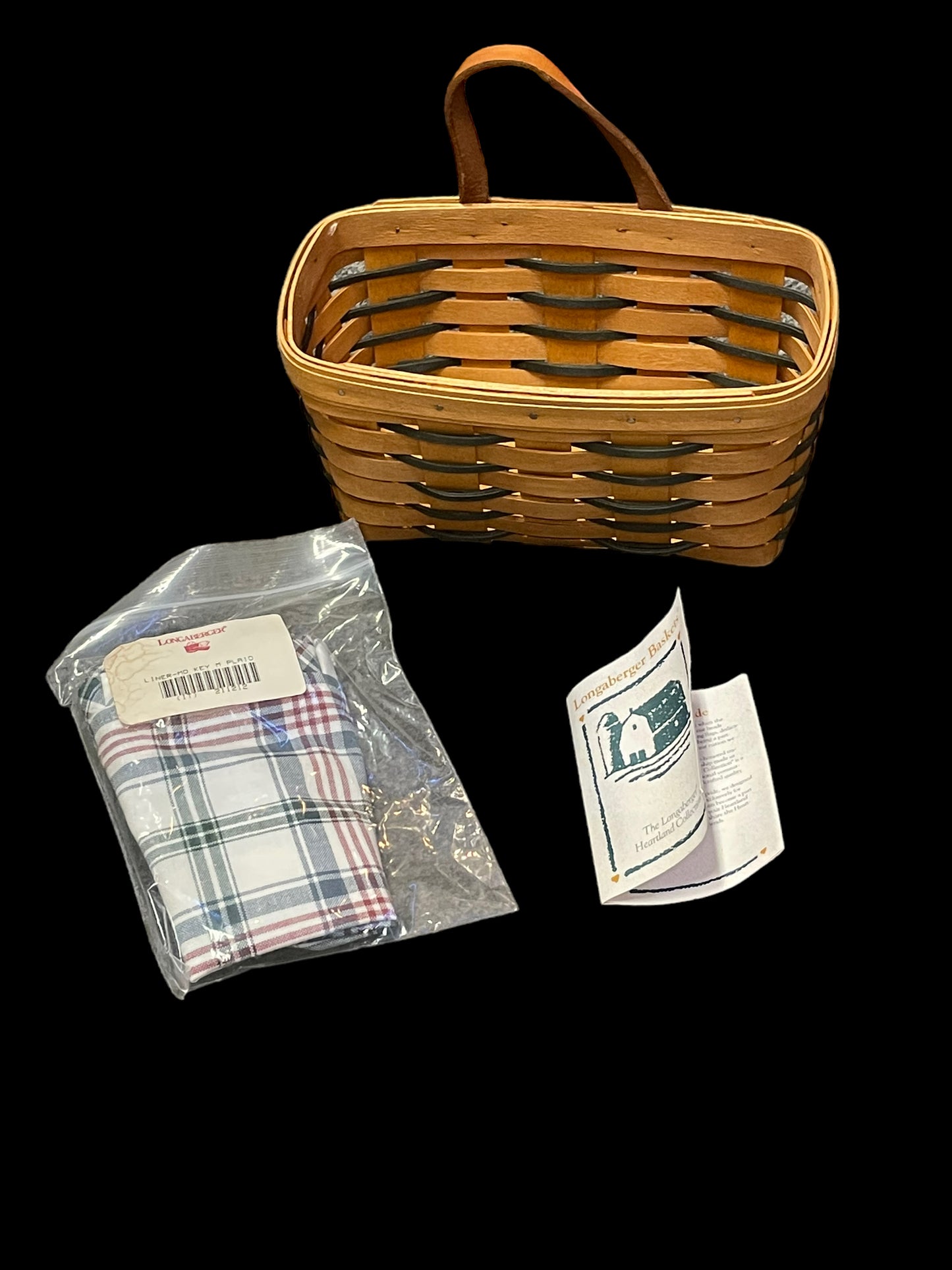 1995 Short Longaberger Wall Mount Basket (New)