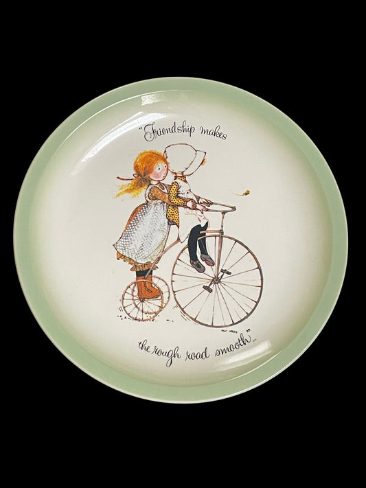 Friendship Makes the Rough Road Smooth 1972 Holly Hobbie Collectors Plate