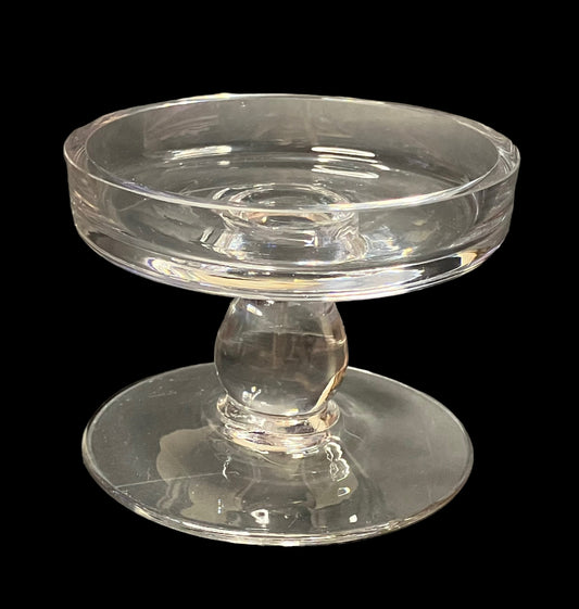 Crystal Glass Drip Catch Candle Holder