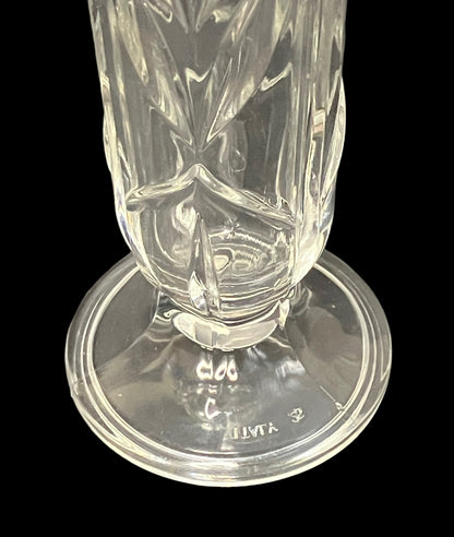 Vintage 7.75" Lead Crystal Bud Vase Made in Italy