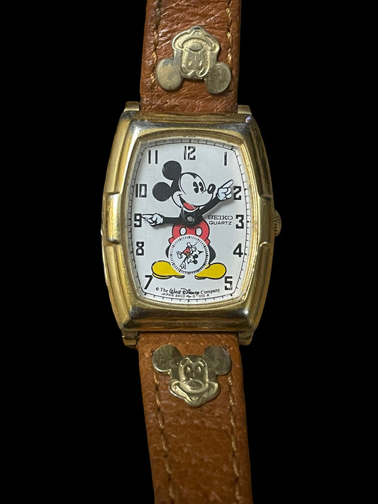 Vintage Seiko Mickey Mouse Quartz Watch Japan 60th Anniversary