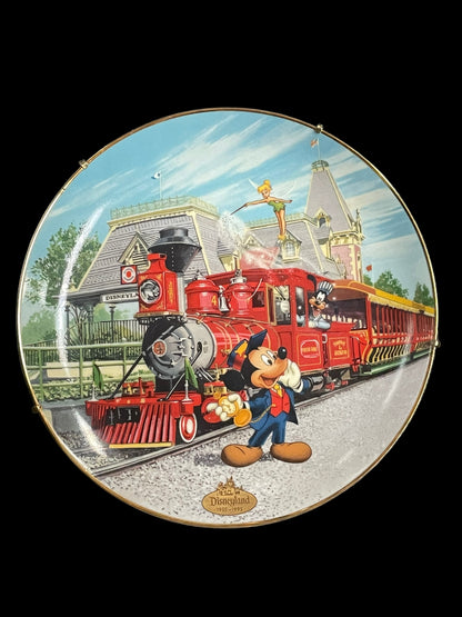 1995 Disneyland's 40th Anniversary Mickey Mouse Railroad Decorative Plate