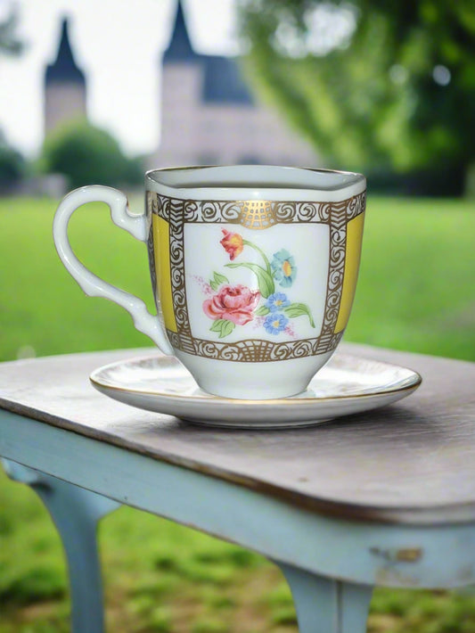 1985 Avon Tradition Cup and Saucer Collection Germany Circa 1700