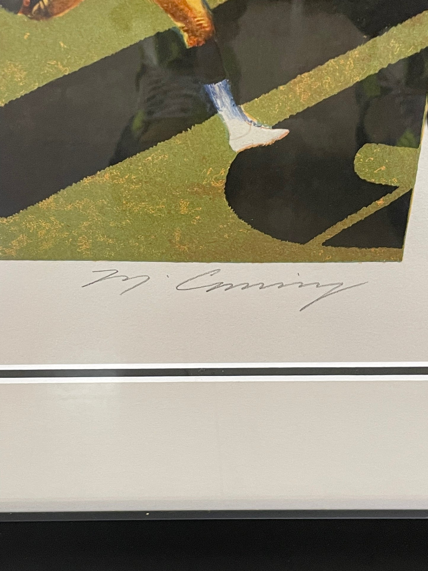 Signed Merv Corning Lithograph: Super Bowl XIII