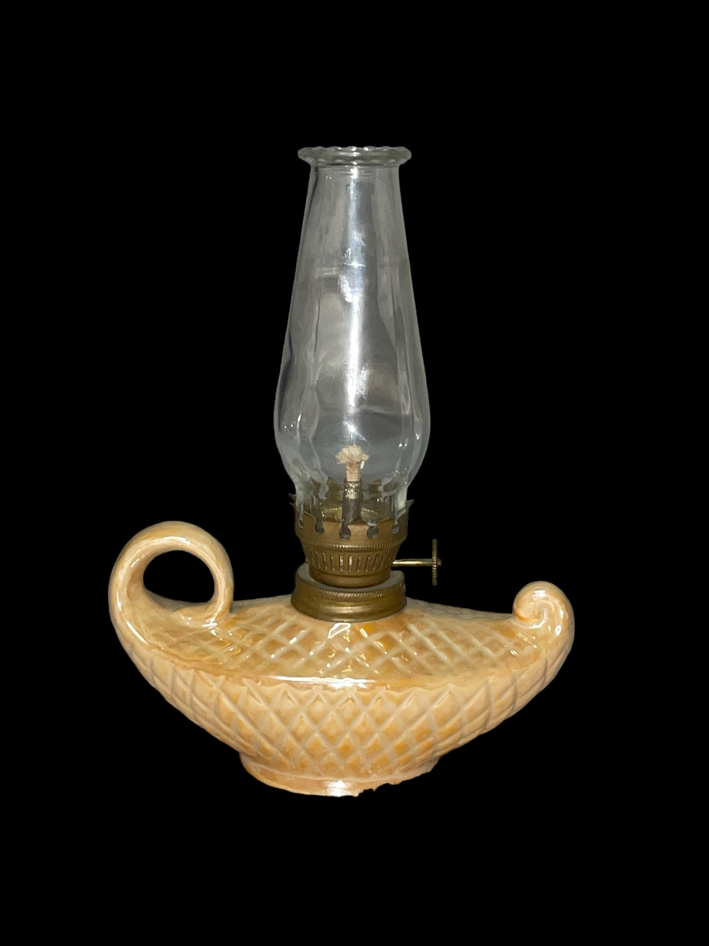 1950s Diamond Pattern Genie Oil Lamp