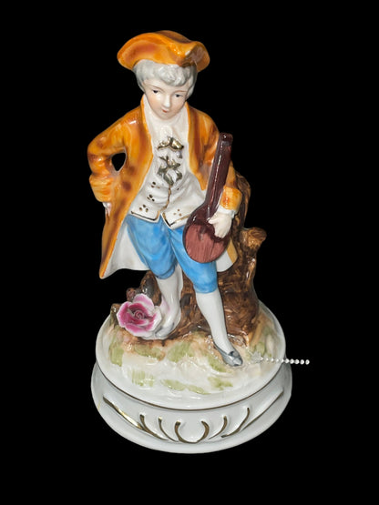 17th Century Boy Musical Figurine Music Box