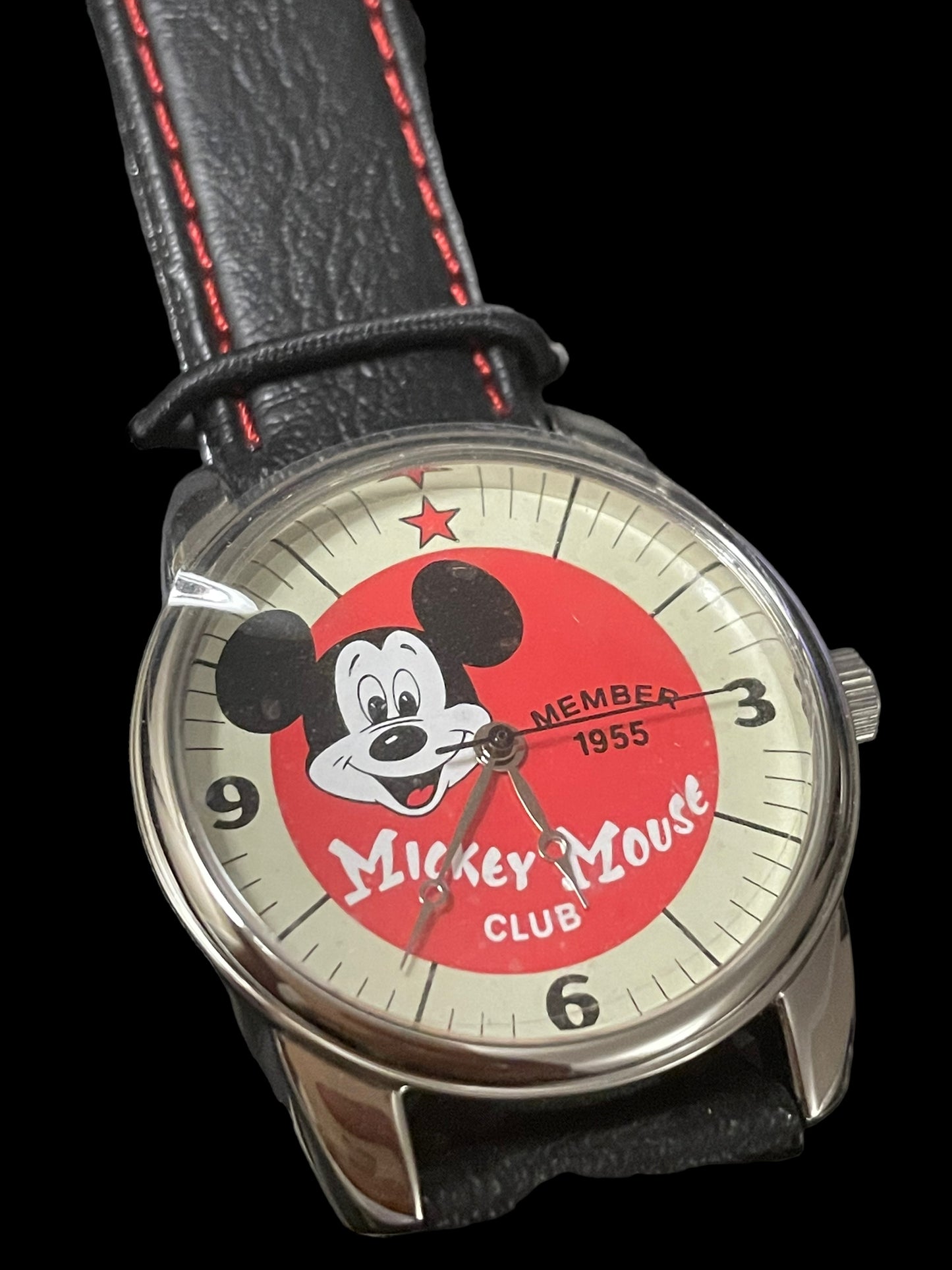 Mickey Mouse Club 1955 Member Anniversary Watch W/ Tin (New)