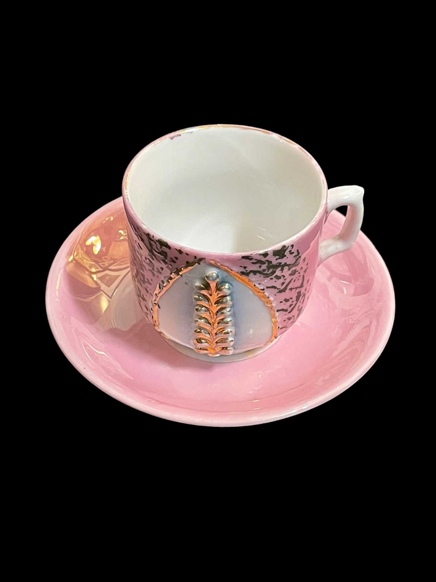 Pink Cup and Saucer Set