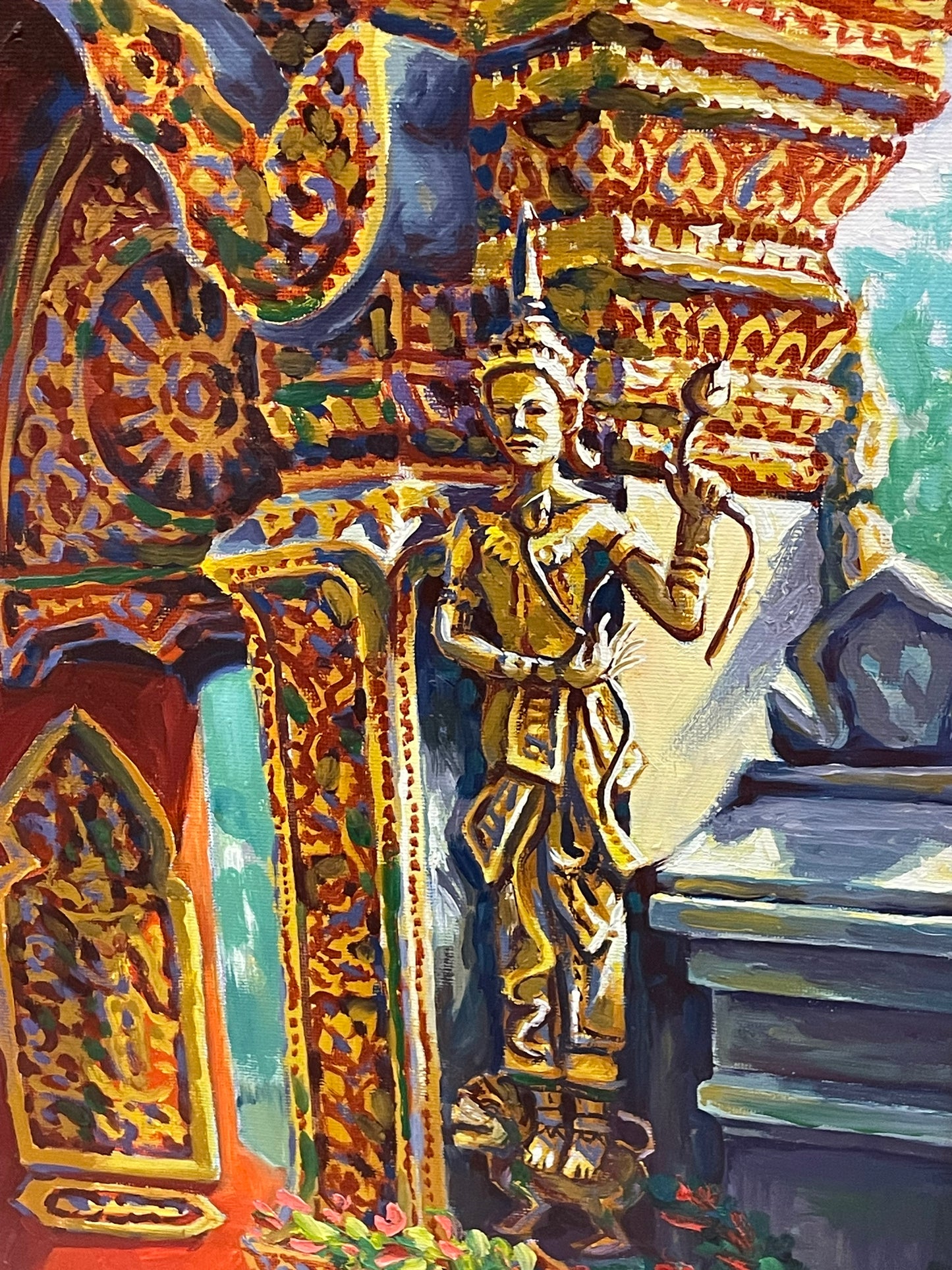 “My Trip to Thailand!” Oil Painting by Ronald J Reed