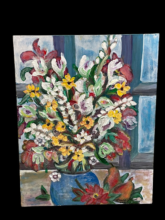 2009 Vibrant Bouquet Canvas Painting by Ronald J. Reed