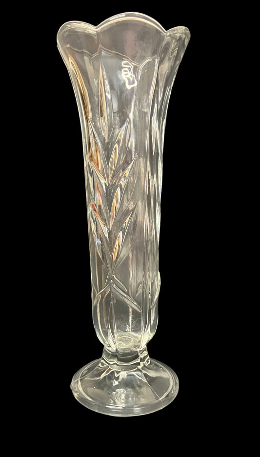 Vintage 7.75" Lead Crystal Bud Vase Made in Italy