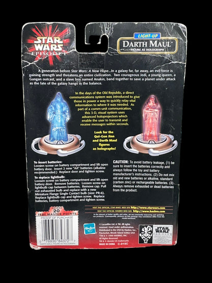 1999 Star Wars Episode I Darth Maul Light-Up Hologram Action Figure