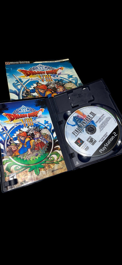 Vintage Playstation 2 Dragon Quest VIII Official Strategy and Game Disc