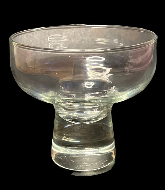 Vintage Glass Cup for Danish Wrought Iron Candle Holder