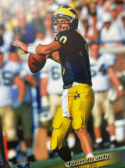 Tom Brady #10 University of Michigan Photograph Plaque