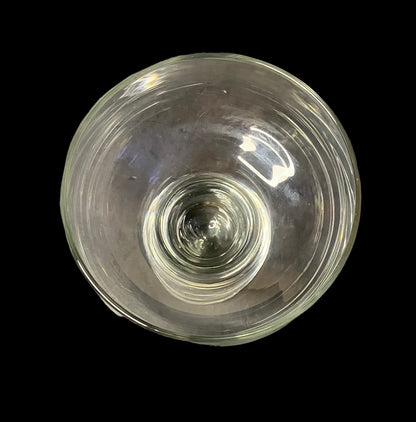 Vintage Glass Cup for Danish Wrought Iron Candle Holder