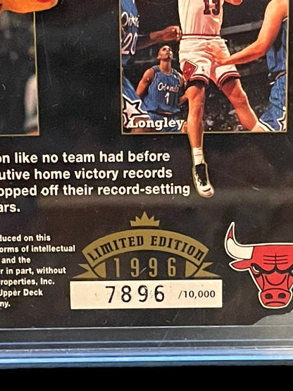 1995 Chicago Bulls Fourth NBA Championship Limited Edition Card #7896